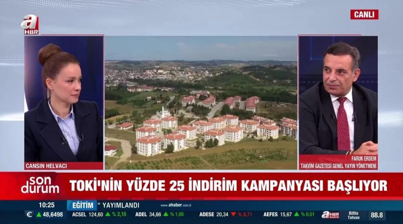 TOKİ’nin Yüzde 25 İndirim Kampanyası Başladı TOKİ’nin Yüzde 25 İndirim