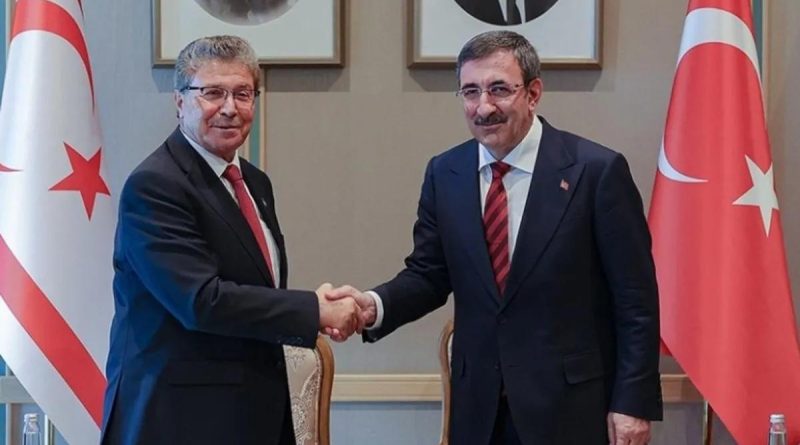 Başlık: Cumhurbaşkanı Yardımcısı Cevdet Yılmaz'la KKTC Başbakanı Ünal Üstel Görüştü