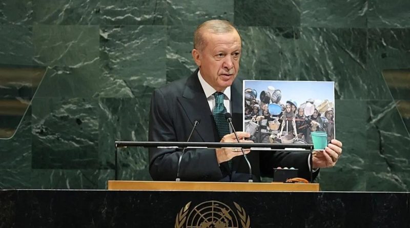 Here is a new attempt: Başlık: BM'de Mazlumların Sesine Uygun