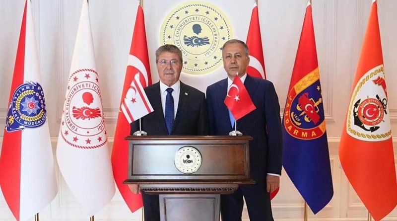 KKTC Başbakanı ile İçişleri Bakanı Yerlikaya Bir Araya Geldi KKTC