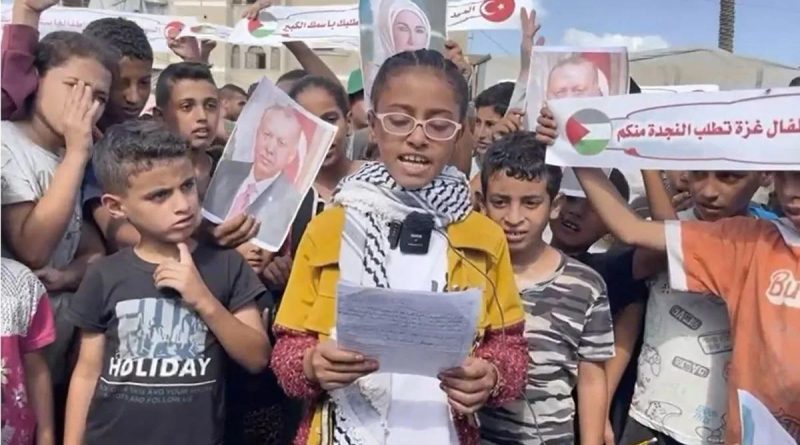 Gazze Çocukları, Başkan Erdoğan'a Soykırımı Durdurması Çağrısında Bulundular Gazze'deki Soykırım