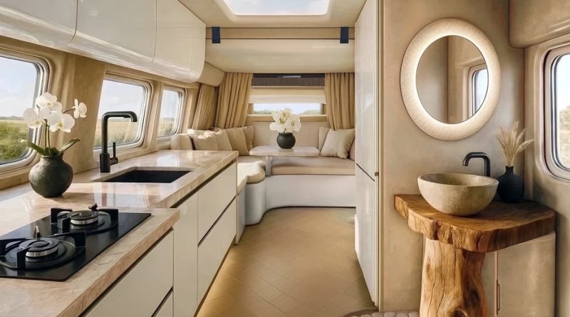 Lüks Camper Van, Penthouse Gibi Yolculuk Yapıyor Luxury camper van,
