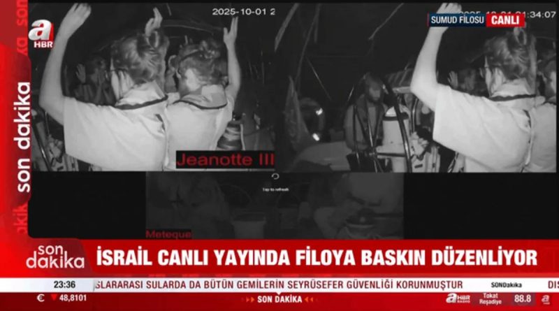 KÜRESEL SUMUD FİLUSU’NA MÜDAHALESİ KAMERADA! Katil İsrail'in Küresel