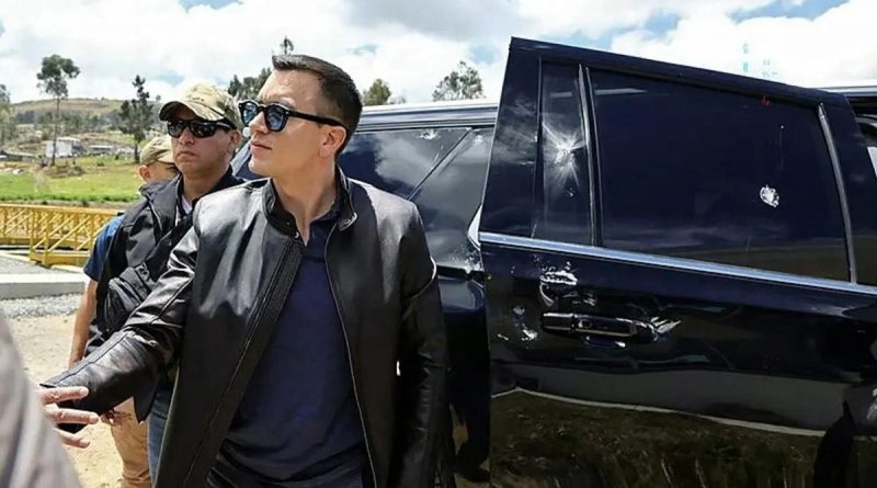 Başlık: Ekvador Devlet Başkanı Daniel Noboa'ya Silahlı Saldırı! Ekvador'un Devlet