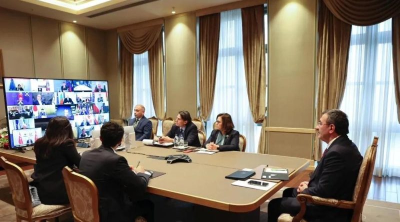 Başlık: Cumhurbaşkanı Yardımcısı Yılmaz, Ukrayna Konusundaki Gönüllüler Koalisyonu'nun Liderler Zirvesine