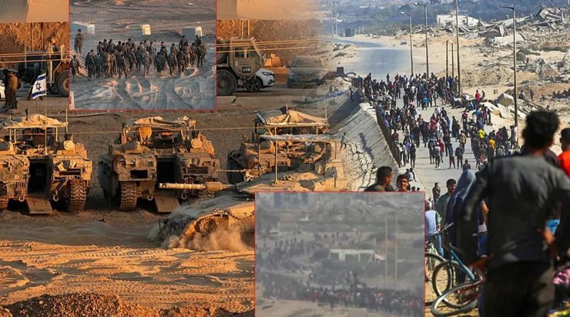 Başlık: Gazze'de Tarihi Görüntüler! İsrail Ordusu Çekiliyor İçerik: Gazze'deki Ateş