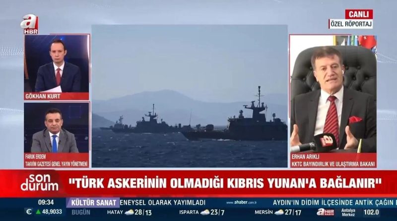 KKTC Bakanı Arıklı: Kıbrıs'ta Federasyon Olmaz KKTC Bakanı Erhan Arıklı'nın