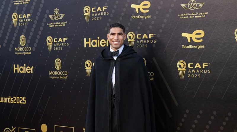 Başlık: Afrika'da Yılın Futbolcusu Ödülünü Achraf Hakimi Kazandı! İçerik: Afrika'da
