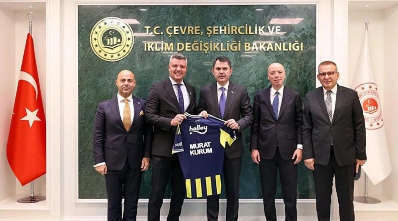 Başlık: Fenerbahçe Başkanı Sadettin Saran, TBMM Başkanı ve Bakan Kurum