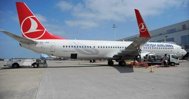 Here is the output in Turkish: THY, Boeing 787 Uçak