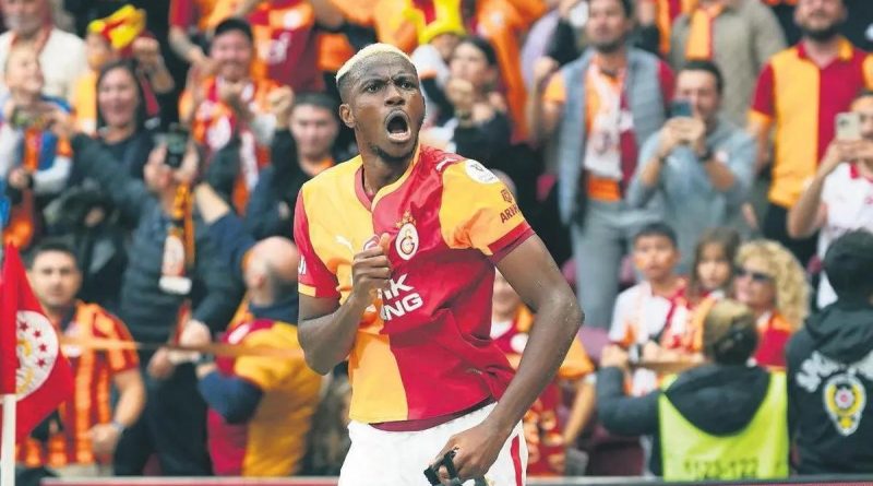 Here is the rewritten text in Turkish: Başlık: Osimhen, Galatasaray'ın