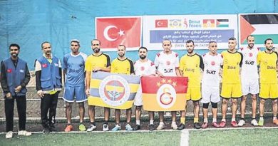 Gazze'deki Fenerbahçe-Galatasaray Derbisine Canlılık Kattı Gazze Şeridi'nde Spor R