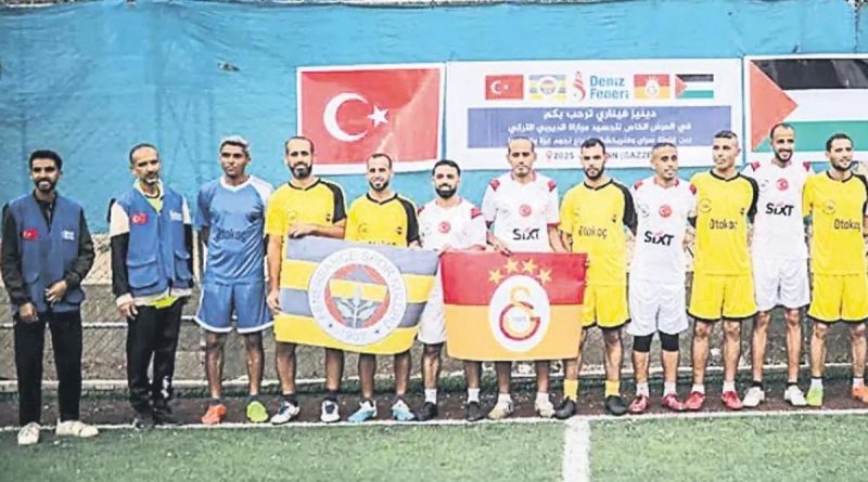 Gazze'deki Fenerbahçe-Galatasaray Derbisine Canlılık Kattı Gazze Şeridi'nde Spor R