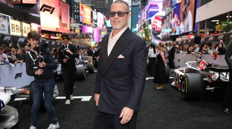 Brad Pitt ve George Russell, Caesars Palace'ı gece boyu reklam