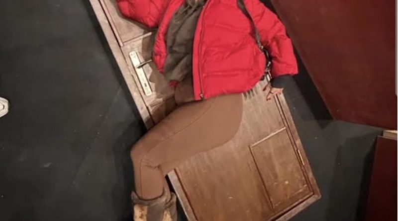 Sahne arkasından beklenmedik bir düşüş, şok anlar