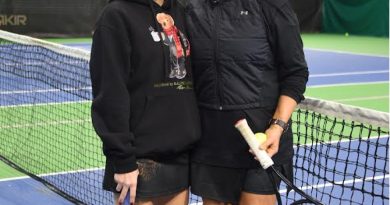 İki yıldız, sahada tenis keyfi, yeni yıl coşkusu