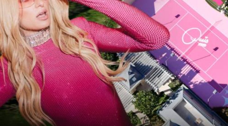 Pembe kort, lüks, eğlence, Paris Hilton, tenis, gösteriş