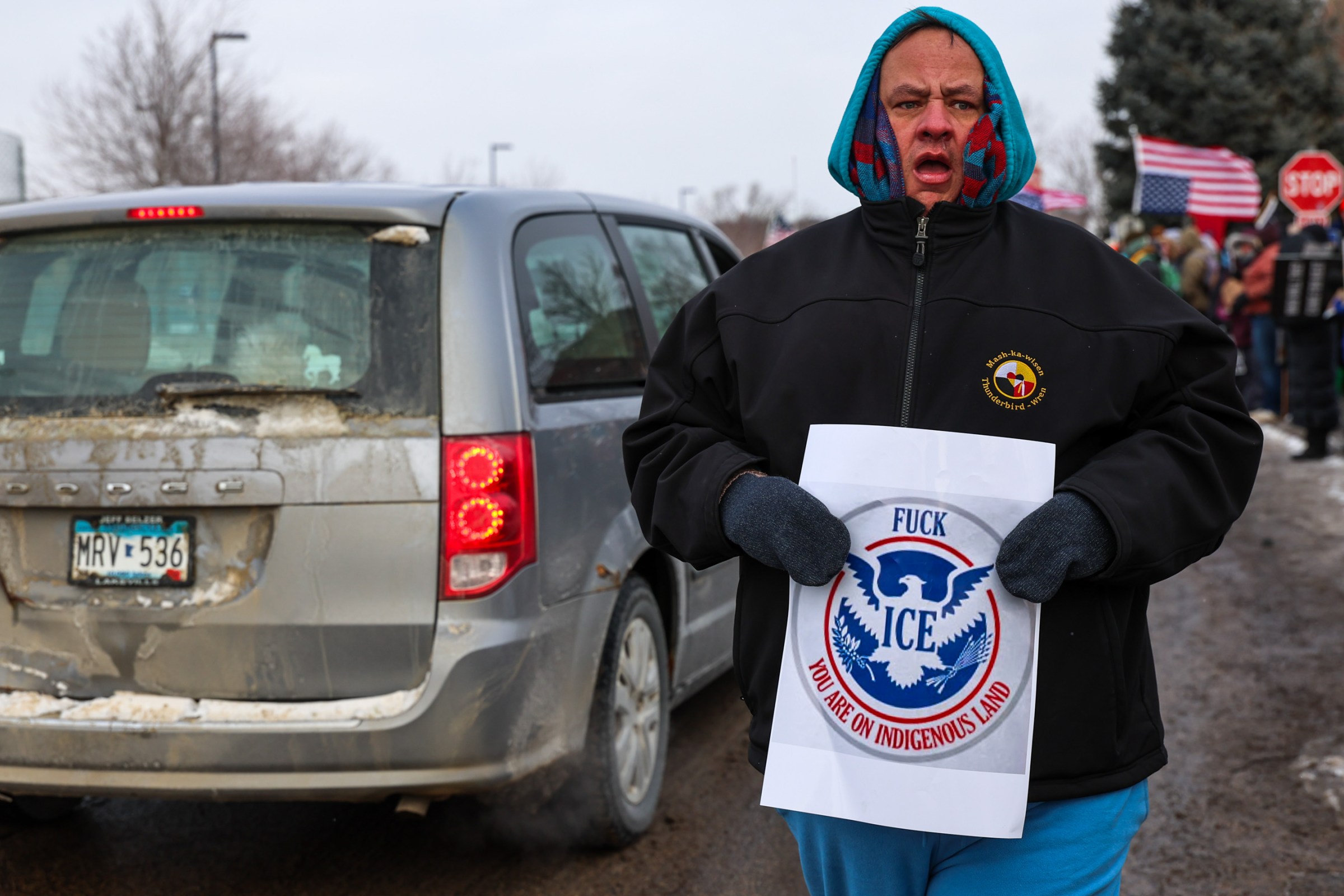 Gerginlik artıyor, Minneapolis'te hayat durma noktasına