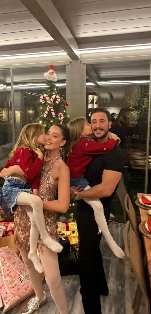 Ailece yılbaşı, mutluluk dolu anlar yakalandı