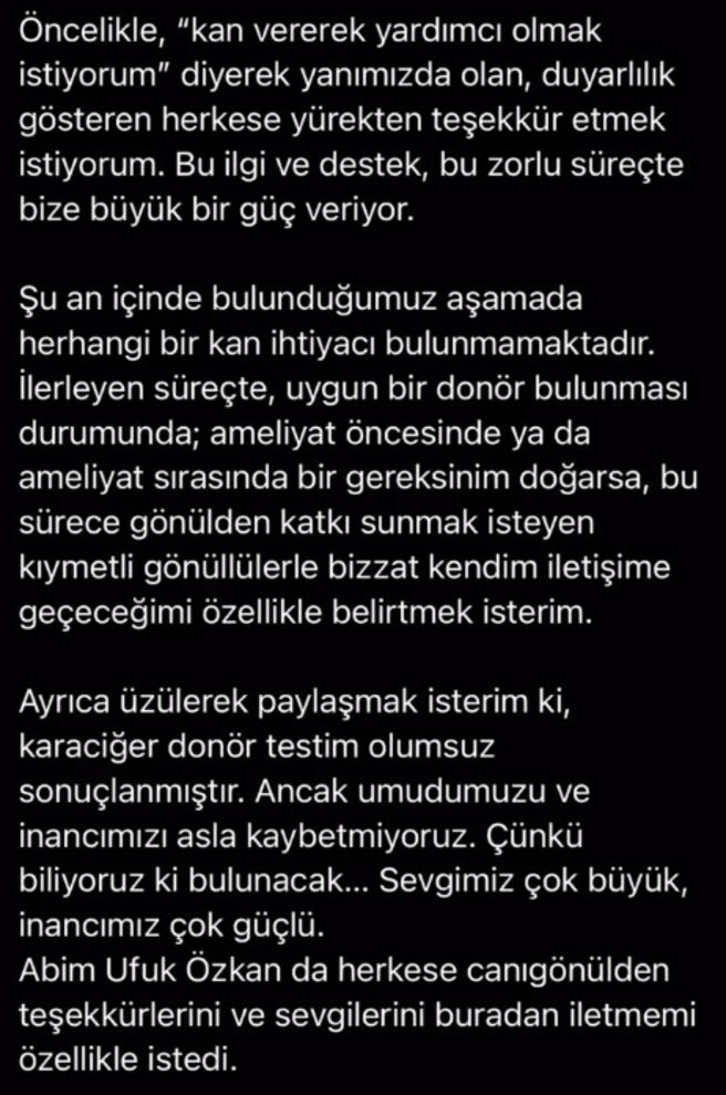 Ağabey Umut'tan üzücü haber, donör testi maalesef olumsuz