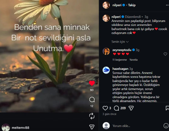 Kaybın acısı, anılarla yaşanır, sevgiyle beslenir