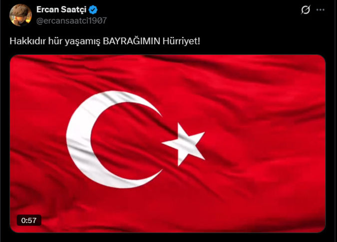 Bayrak kutsaldır, saldırı kabul edilemez, birlik zamanı