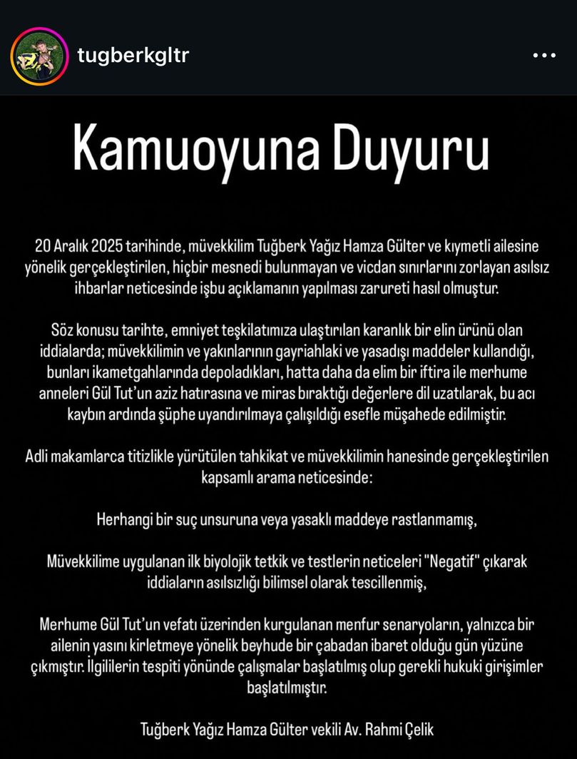 Aklanma, rahatlama, aileye sevinç, iddialara son