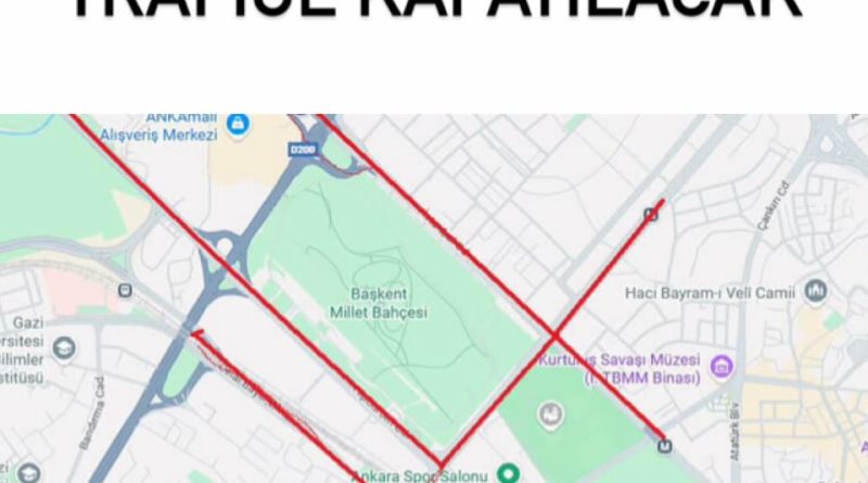 Ankara'da trafik yoğunluğu, Anadolu Meydanı'nda etkinlik var