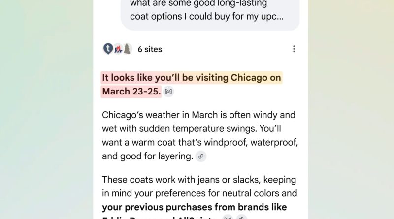 Kişisel verilerle AI, arama deneyimi daha akıllılaşıyor