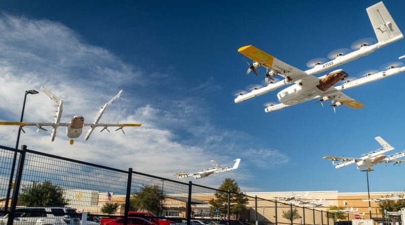 Gökyüzünde Walmart'tan paketler, geleceğe hızlıca ulaşıyor