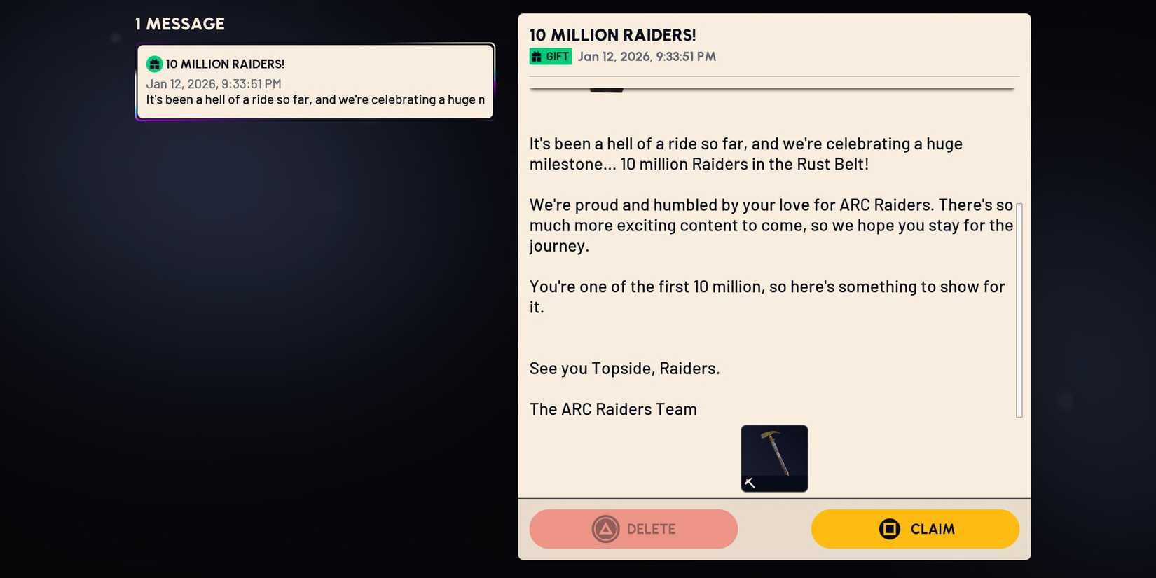 Ekstraksiyon heyecanı, oyunculara özel altın sürpriz!