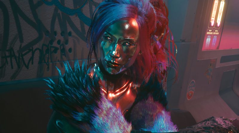 Neon ışıklar, yağmur damlaları, distopik güzellik