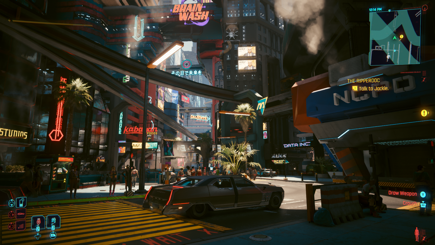 Neon ışıklar, yağmur damlaları, distopik güzellik