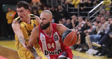 Basketbol heyecanı, mücadele, Olympiacos galibiyeti