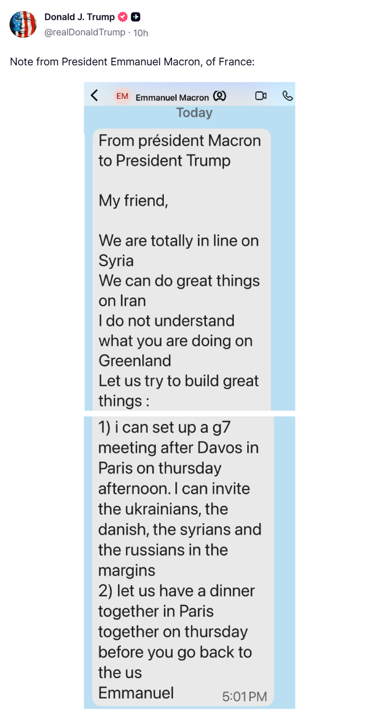 Grönland ısrarı, özel yazışmalar, yapay zeka, dikkat çekici hamle