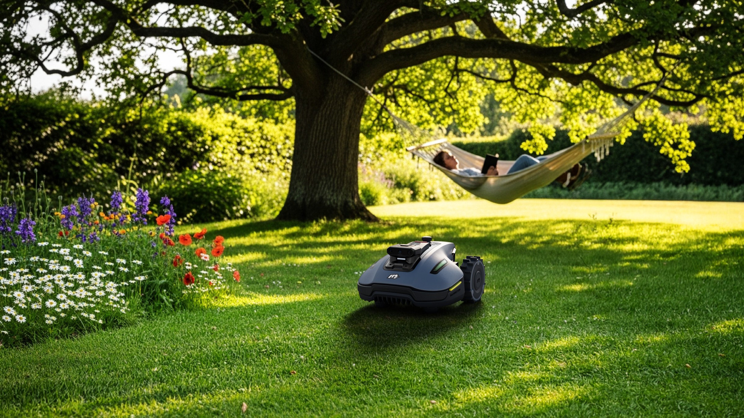 Bahçeyi tanıyor, haritalıyor, kusursuz çim sağlıyor