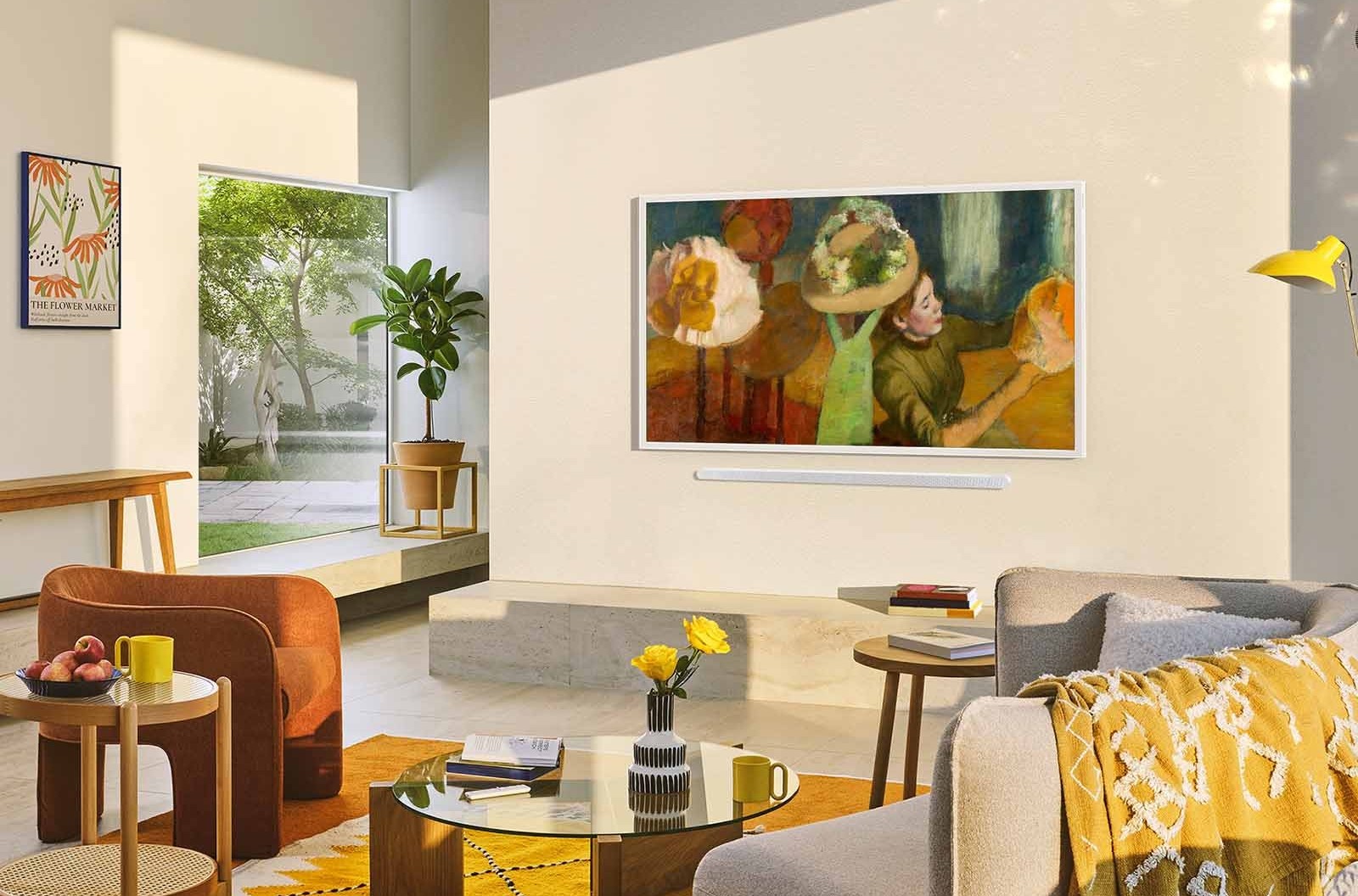 Sanatla buluşan ekran, evinize değer katar