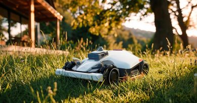 Akıllı robot, bahçeyi tarıyor, verimli biçme başlıyor