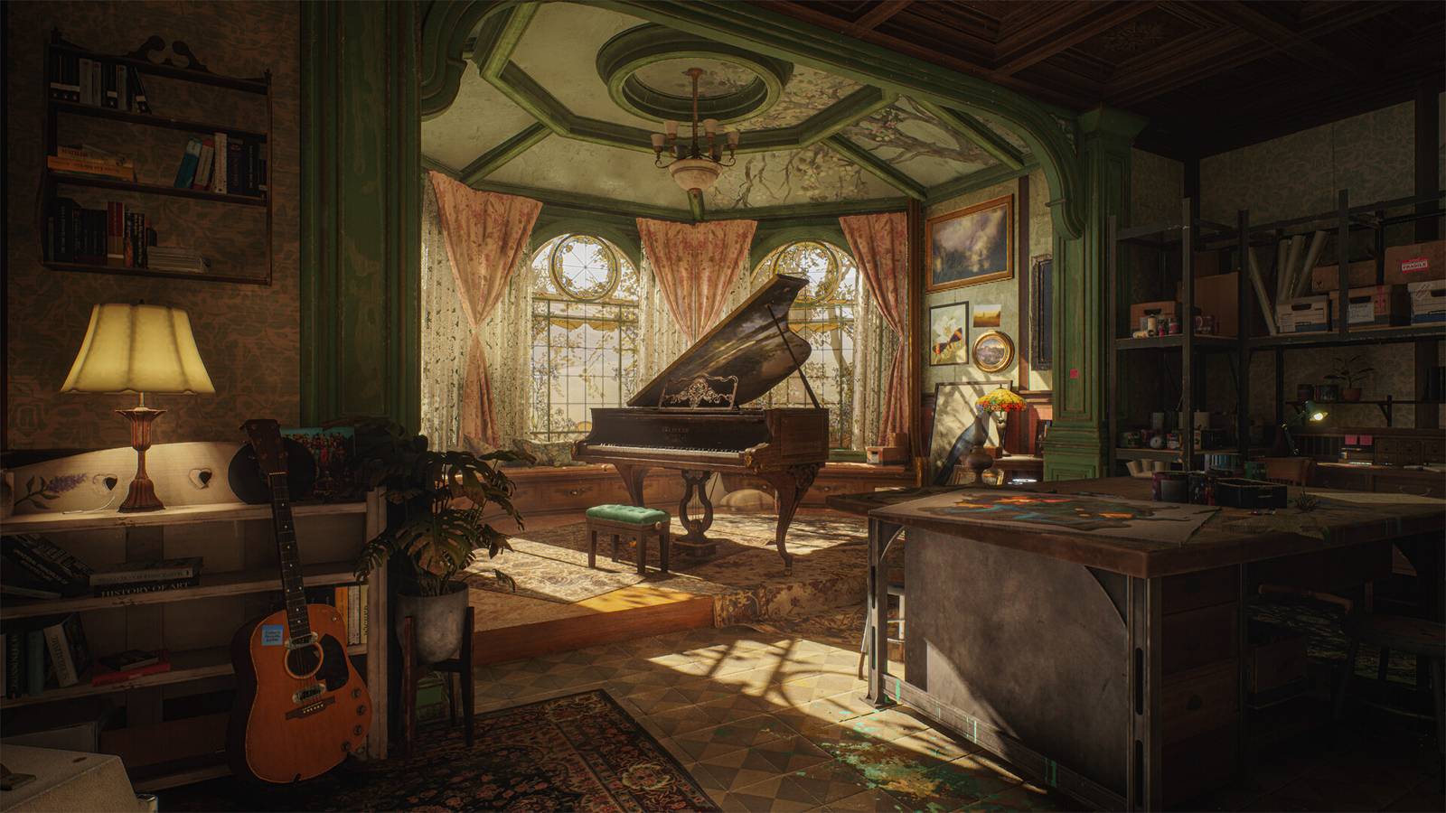 Gizemli malikane, bulmaca çöz, geçmişe yolculuk et