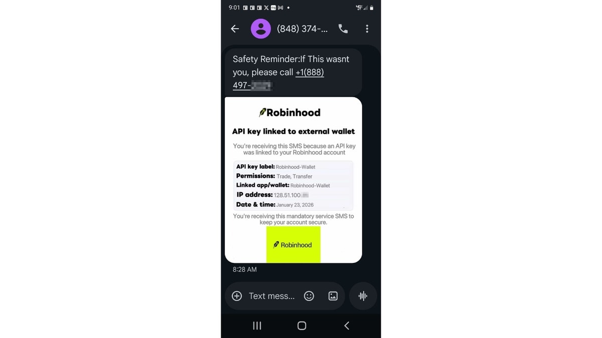 Dikkat! Robinhood'dan gelmeyen SMS'lere güvenme