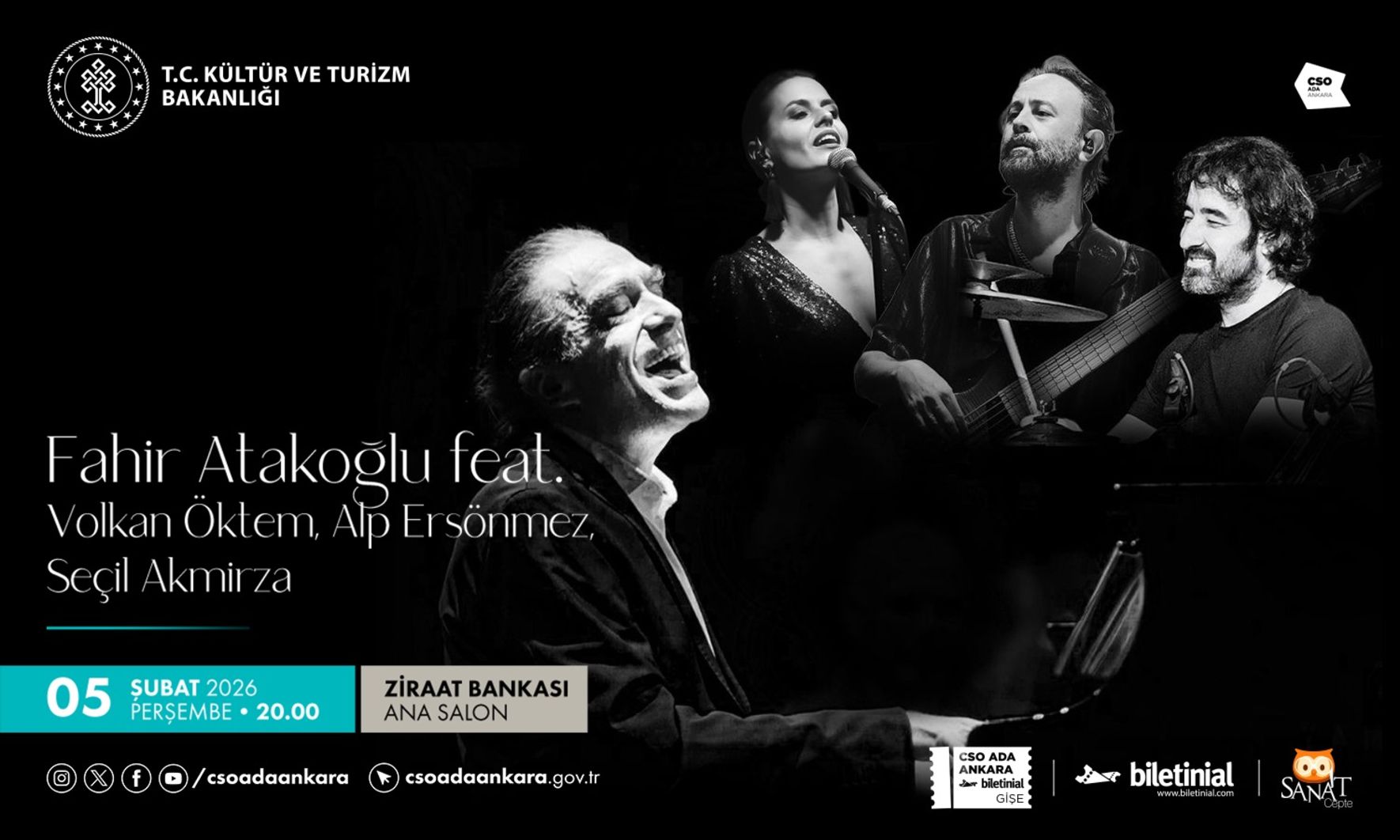 Ankara'da cazın büyüsü, Fahir Atakoğlu ile buluşuyor