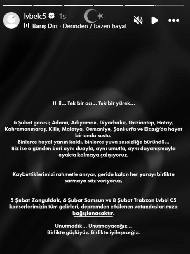 Umut şarkılarda, dayanışma kalplerde büyüyor