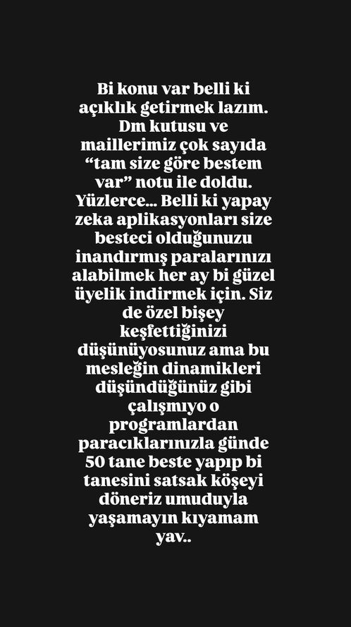 Sanatçı ruhu, algoritma ile ölçülemez, yaratıcılık bambaşka