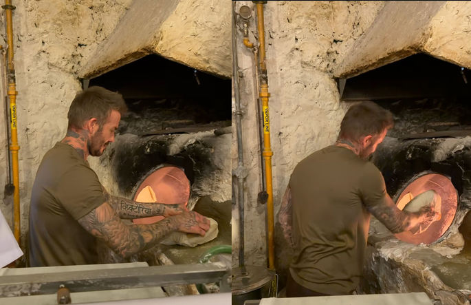 Tandır fırınına Beckham yakışmış, ne kadar da samimi!