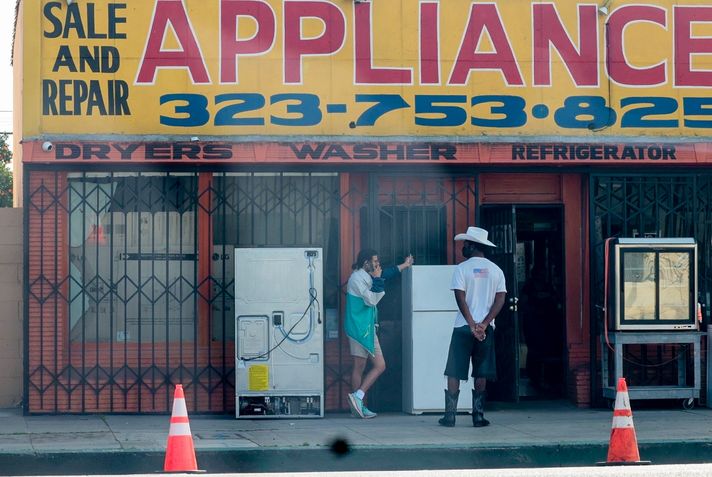 Kovboy şapkası, buzdolabı, beklenmedik bir kombin!