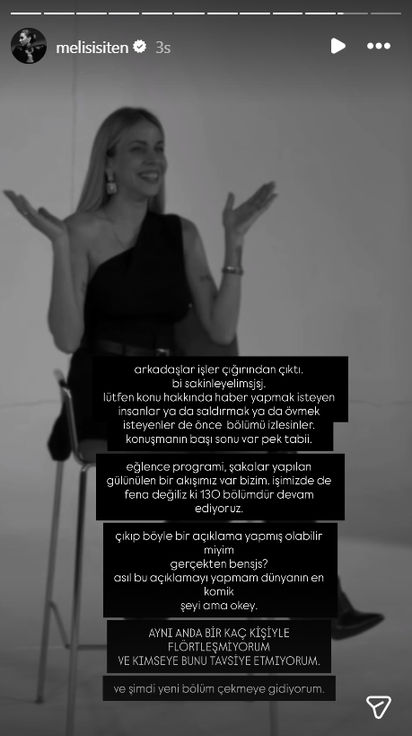 Espriyi alın, Melis İşiten'den olay açıklaması geldi