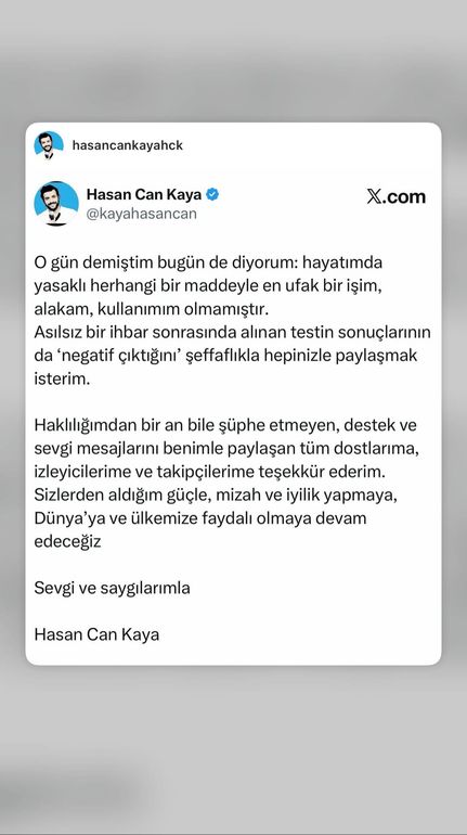 Temiz sonuç, rahat nefes, hayat devam ediyor