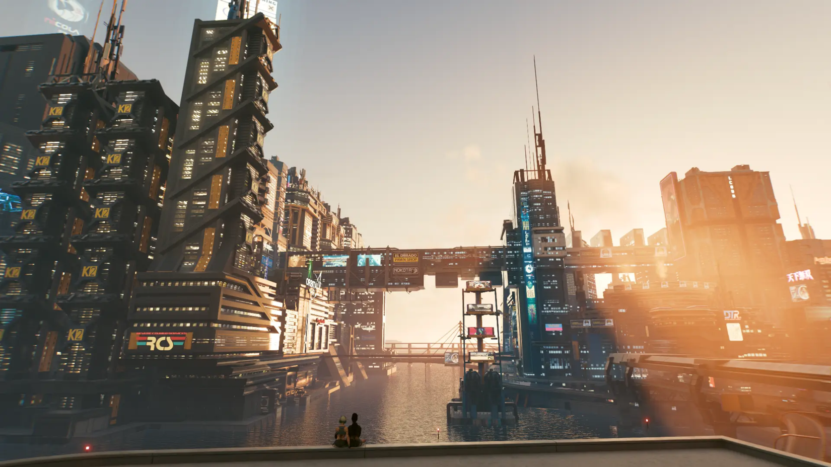 Neon ışıklar, yükselen binalar, distopik bir rüya