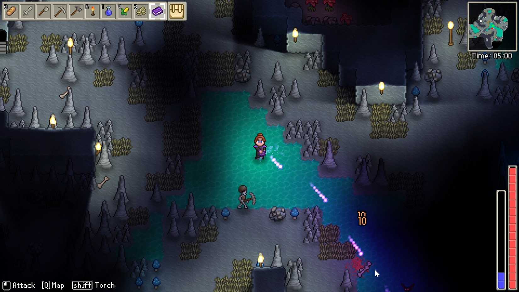 Derinlere in, keşfet, inşa et, hayatta kal