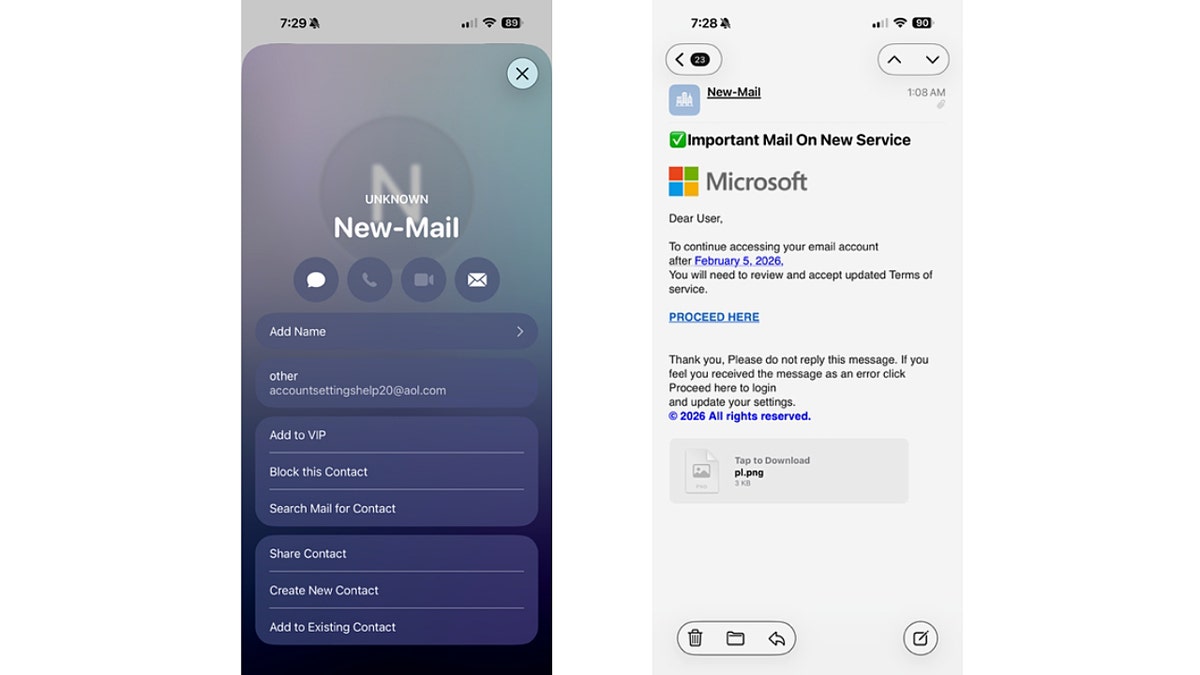 Kimlik avı! Microsoft değil, tıklama! Bilgilerini koru